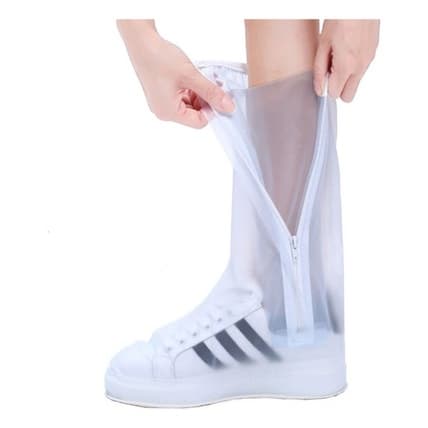 Capa Chuva Tenis Cano Alto Impermeavel Calçado Bota Motoboy