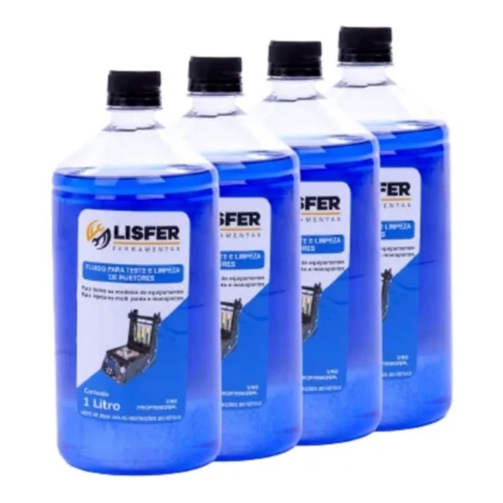 4 Fluidos Para Teste e Limpeza De Injetores 1L - Lisfer