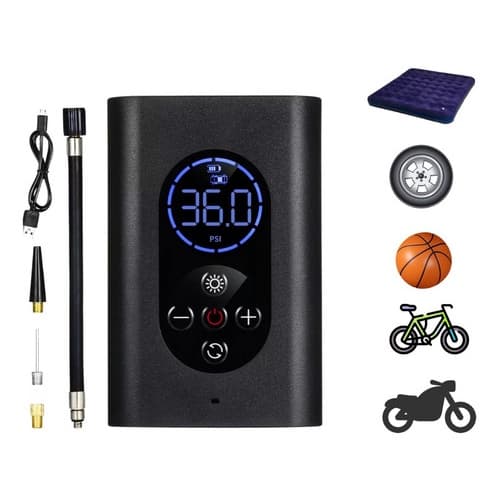 Calibrador Compressor Pneu Digital Bike Carro Moto Sem Fio