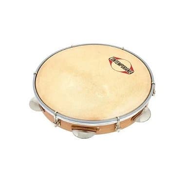 Pandeiro Contemporânea Light Pele Couro Em Madeira 8" 18LT