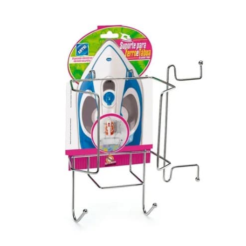 Suporte Para Ferro E Tábua De Passar Roupa Cromado