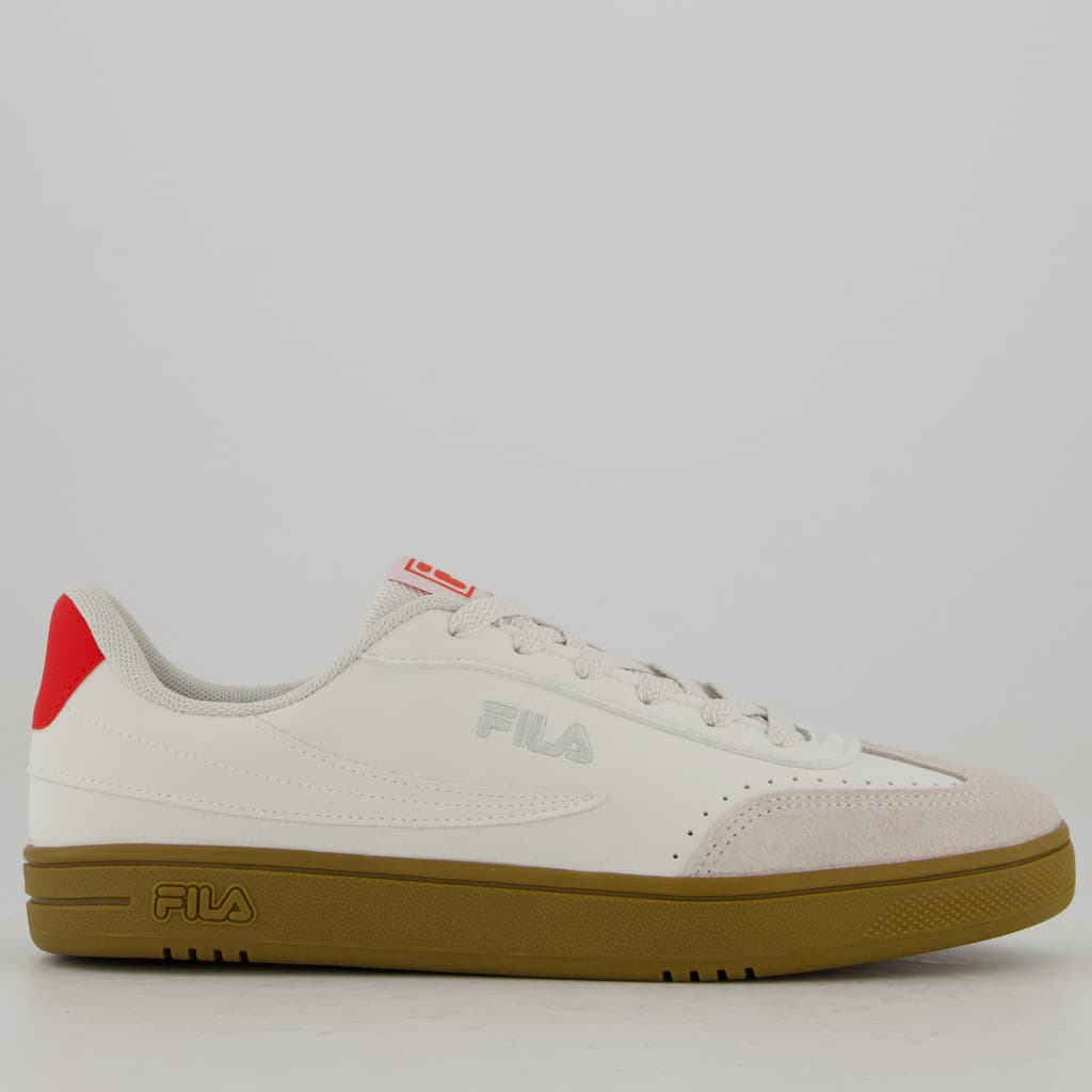 Tênis Fila Court 80 Branco e Cinza