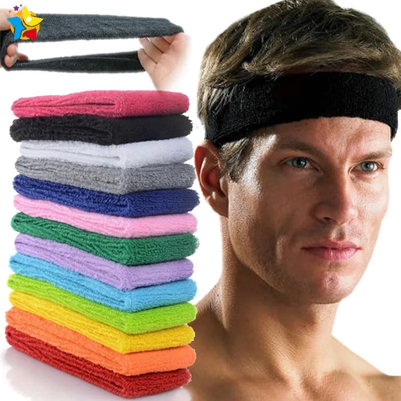 Minimalista Mulheres Homens Cor Sólida Faixas De Cabeça Leves E Respiráveis Unisex Elástico Algodão Macio Basquetebol Multicoloridas Fitness Esportivo Yoga Stretchy Sweatband