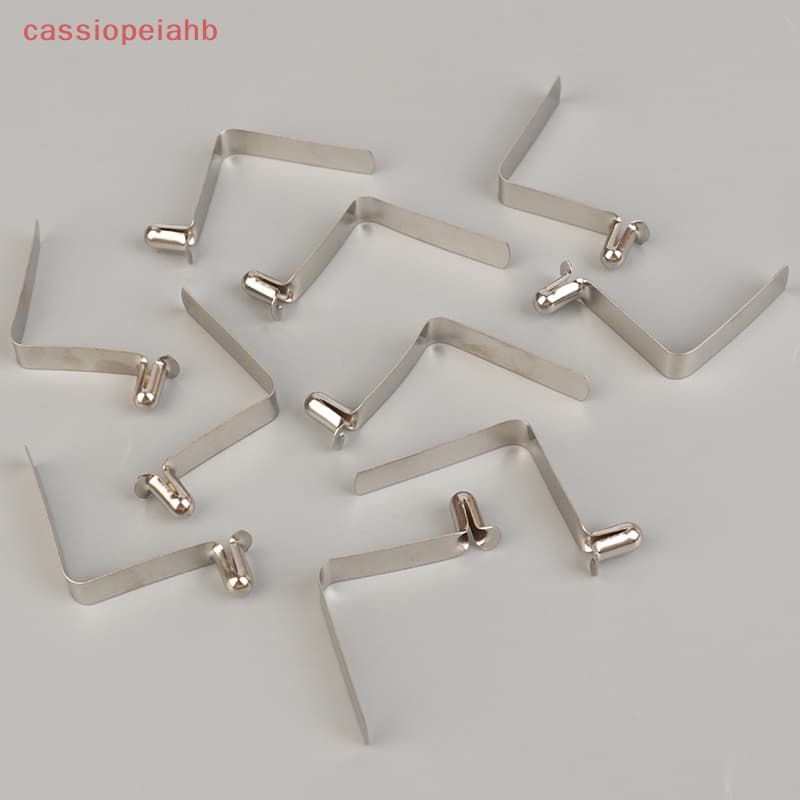 (cassiopeiahb) Clipes De Mola De 10pcs Travamento Do Pino Tubo Clip De Empurrar Para O Caiaque Poste De Barracas 6mm Acessórios De Acampamento Da Prancha