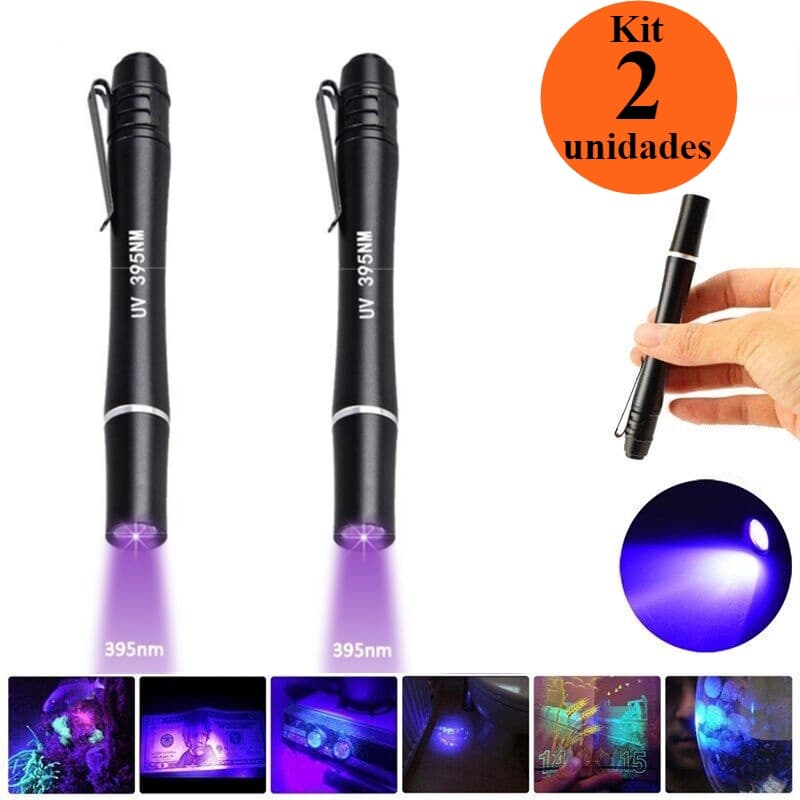 Lanterna UV De Luz Negra 395nm-Perfeita Para Detecção De Manchas De Animais Cura De Resina
