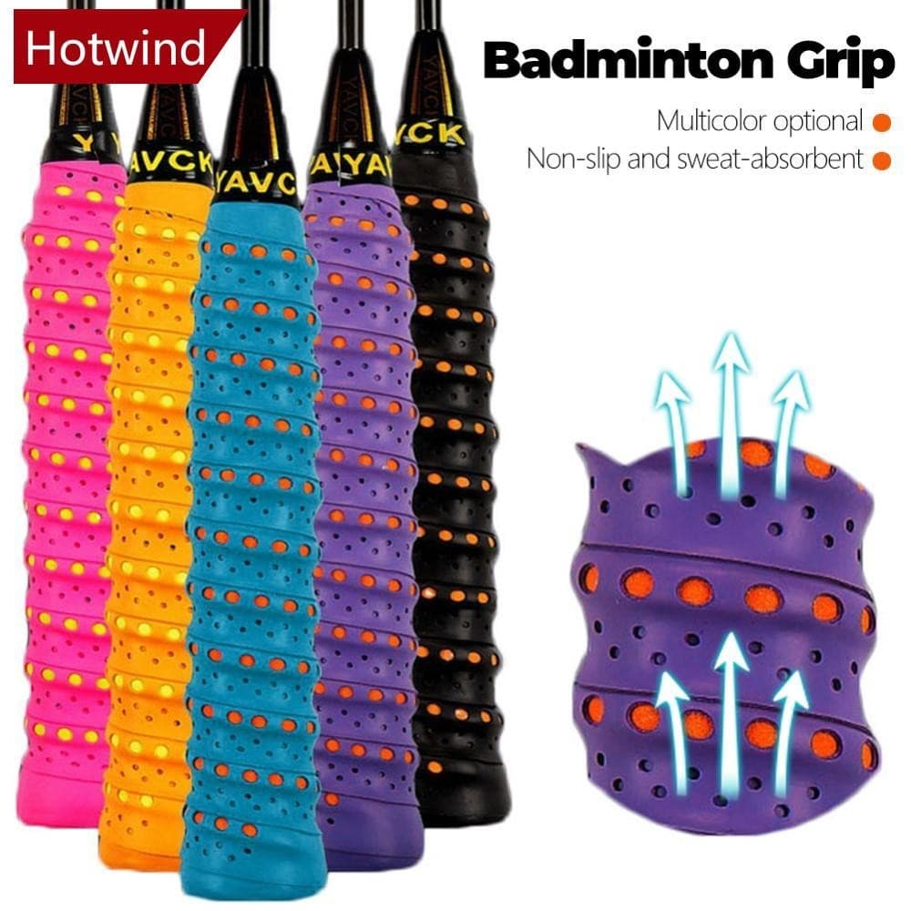 Fita Antiderrapante Badminton Grip Tennis Overgrip Adesiva Esportiva Para A Cana De Pesca Squash Padel Racket C3Z6