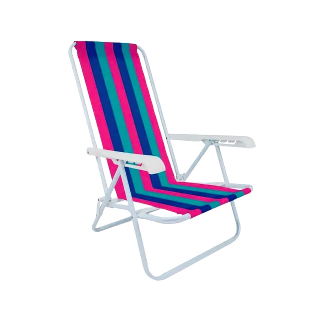 Cadeira de Praia Resistente Premium Reclinável em 4 Posições