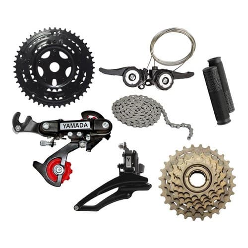 Kit Relação 18 Marchas Bicicleta Completo 18v Yamada Bike