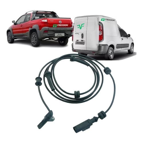 SENSOR DE FREIO ABS FIAT STRADA FIORINO 2011 A 2020 - TRASEIRO LADO ESQUERDO.