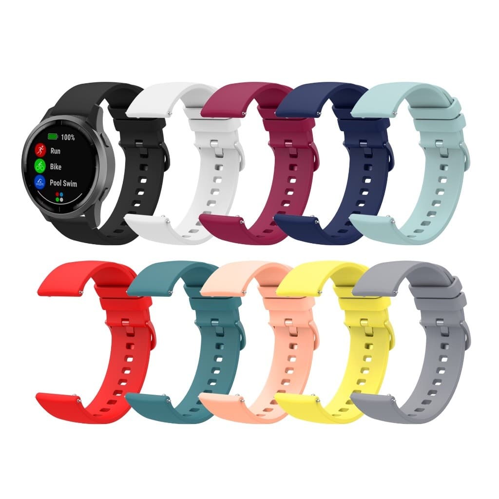 Lua cheia Pulseira 20mm 22mm Silicone Esportiva Bip, Bip Lite, Bip S, Amazfit Gts, Amazfit Gtr 42mm, Galaxy 42mm