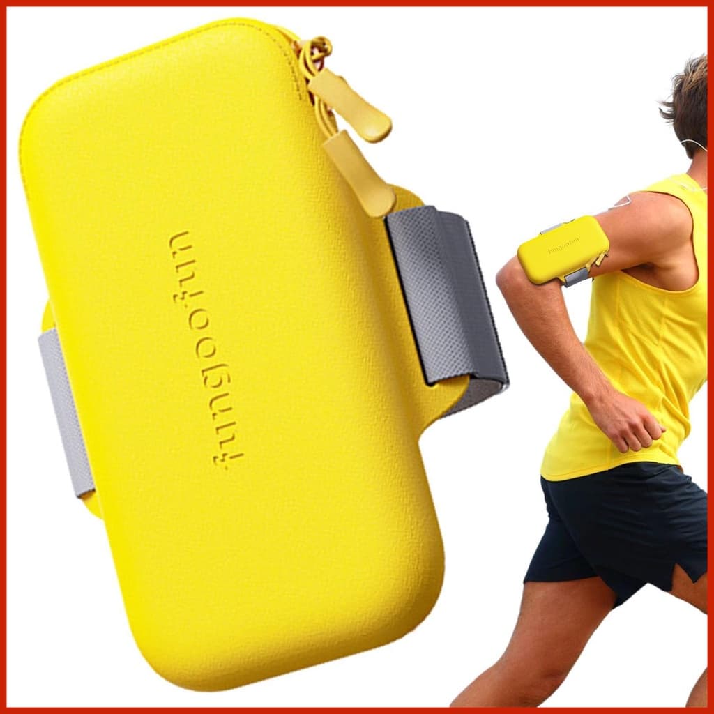 Suporte De Telefone De Braço Silencioso De Braçadeira De Corrida Com Zíper Duplo Esportiva Móvel Para habke1br