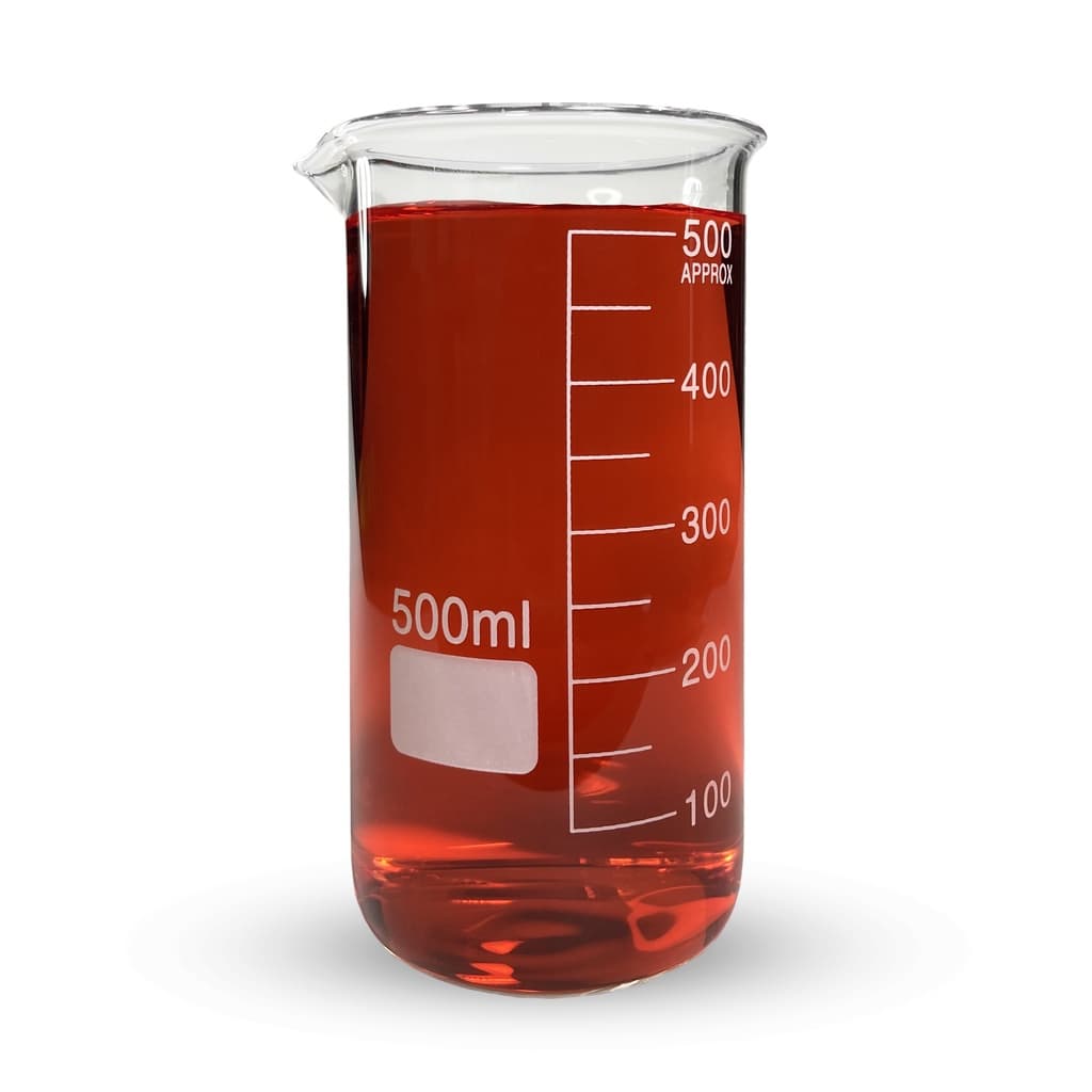 Becker De Vidro Forma Alta Graduado 500ml Bequer