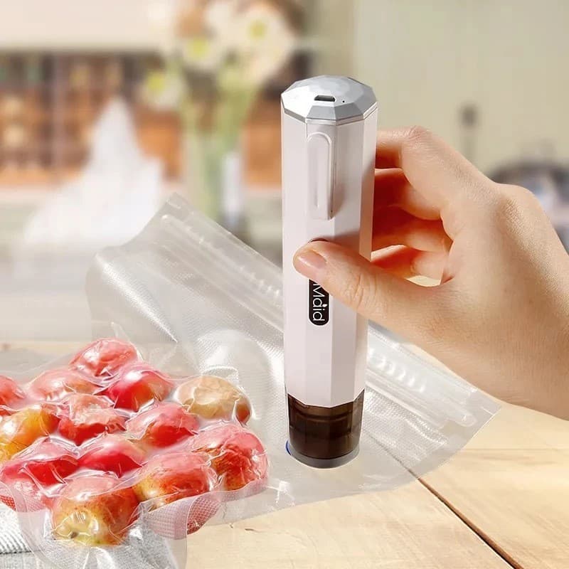 Bomba de Sucção a Vácuo Elétrica Recarregável para Conservação de Alimentos