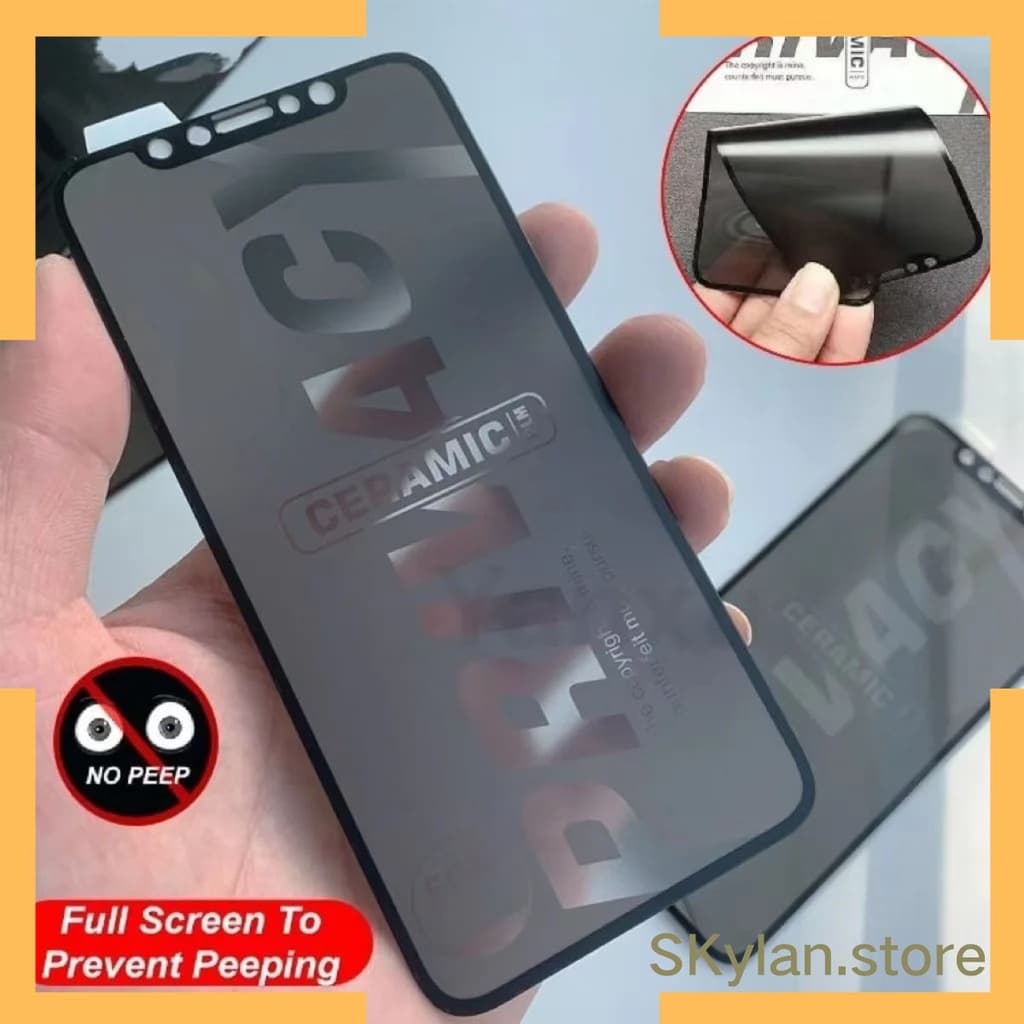 Película 3D 9D Privativa Cerâmica Fosca para Iphone 6/7/8Plus/Xs/Xr/11/12 / 13 /14/15/16/17 Pro Max 16E 17Air Enviar Rap