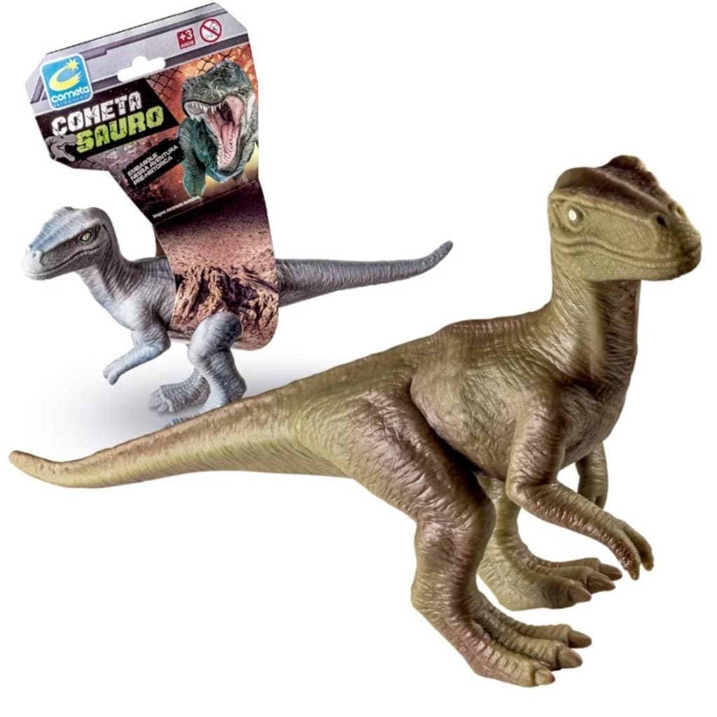 Dinossauro Jurassic Velociraptor Brinquedo Realista Em Vinil Macio - Envio Imediato -