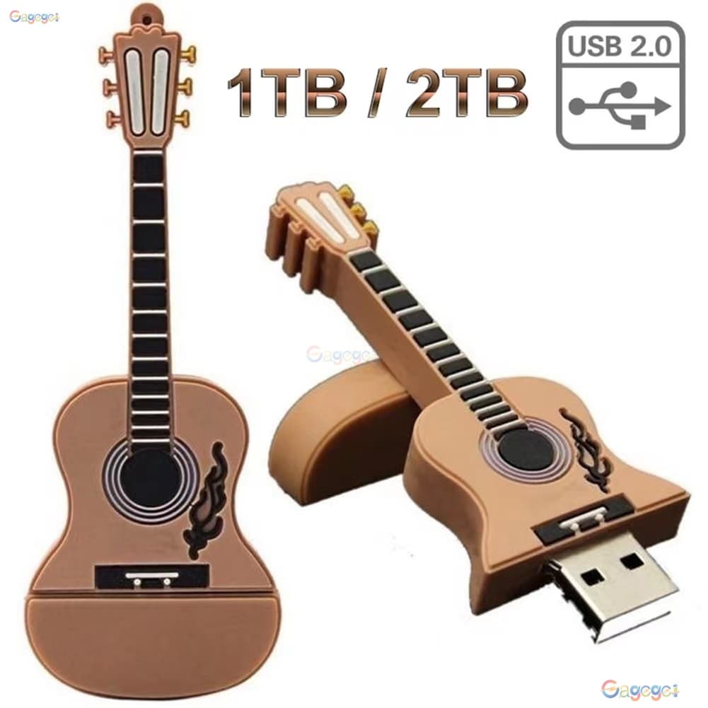 Pendrive 128GB 1TB 2TB Encaixa Em Computadores Unidade Modelo Guitarra 1GB 8GB 16GB 32GB 64GB USB