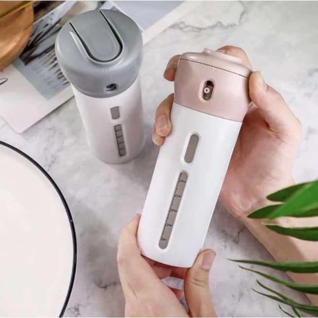 kit 4 Dispenser Portátil De Viagem Para Shampoo Creme Sabonete Líquido