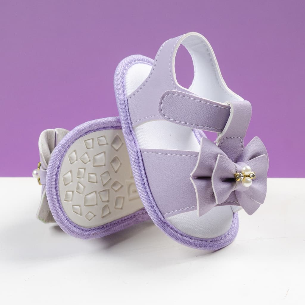 Sandália festa  Recém Nascido Bebê Menina Macia Super Leve e Confortável Benne Kids Promoção