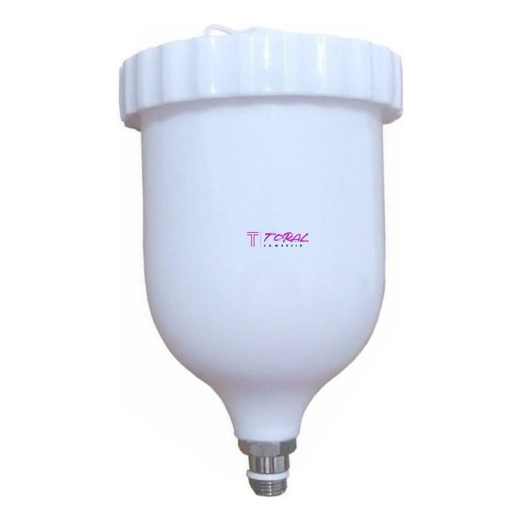 Caneca Nylon Para Pistola De Pintura Rosca 1/4 Macho 600ml