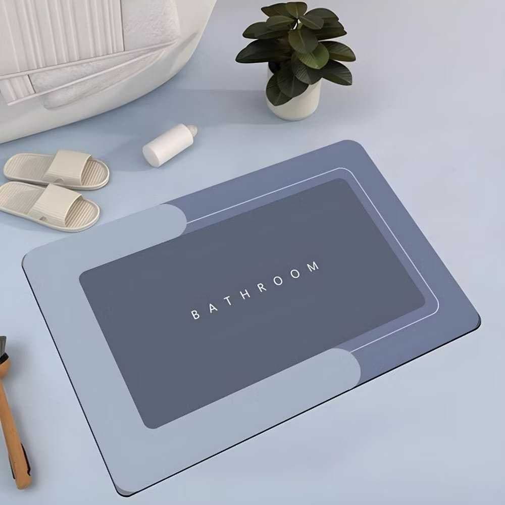 Kit Tapete Absorvente de Secagem Rapida Atiderrapante de Banheiro/Porta de Entrada