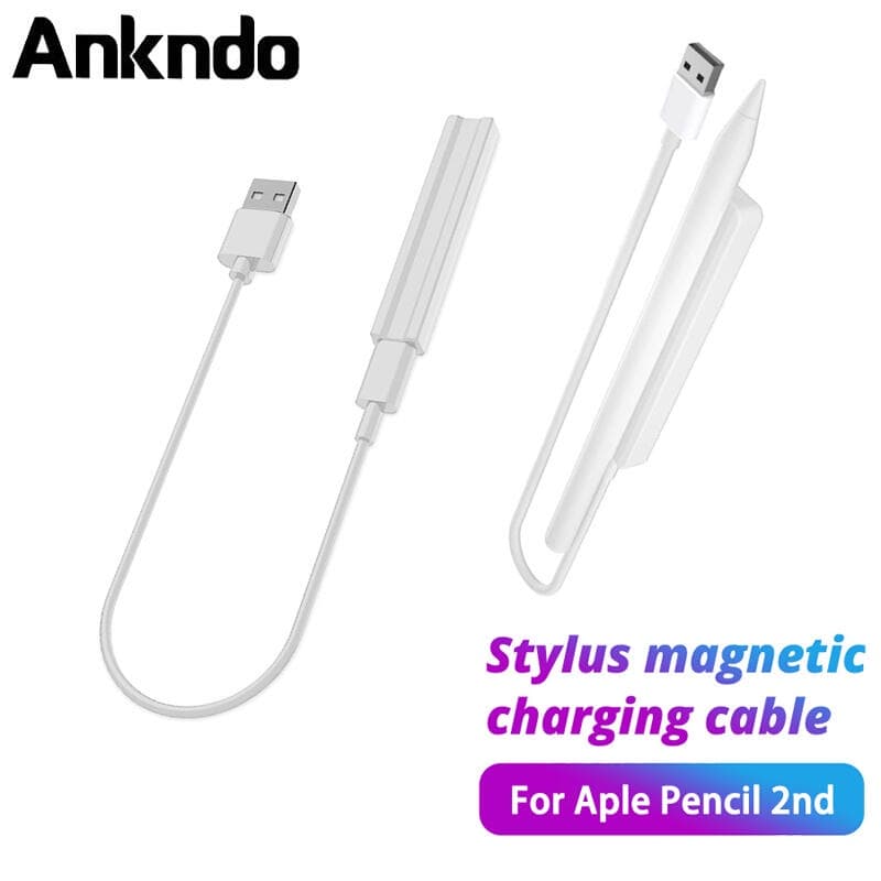 Ankndo Carregador Magnético De Lápis Sem Fio Para De Grampo 2o Cabo De Carregamento 2
