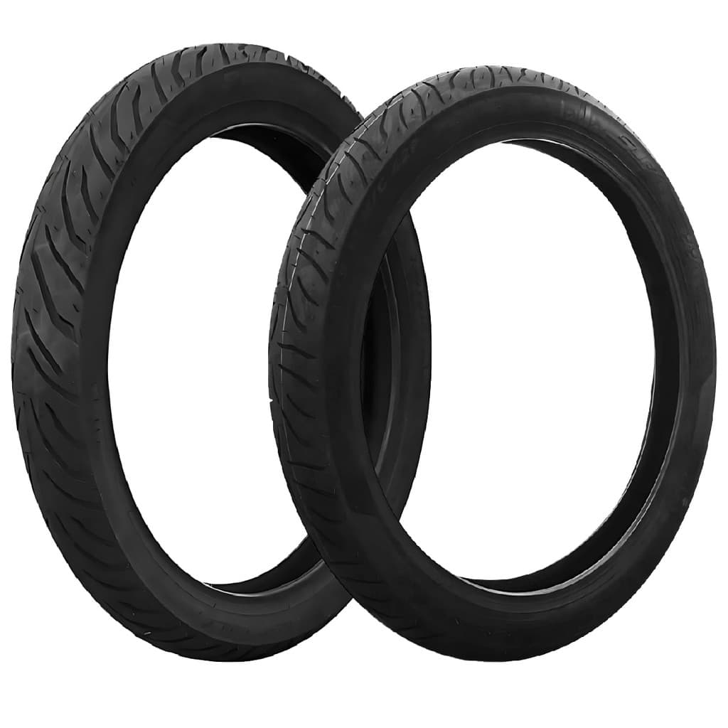 Kit Pneu Cg Titan Fan 160 275-18 (80-100-18) + 100-80-18 Sem Camara Super City Pirelli