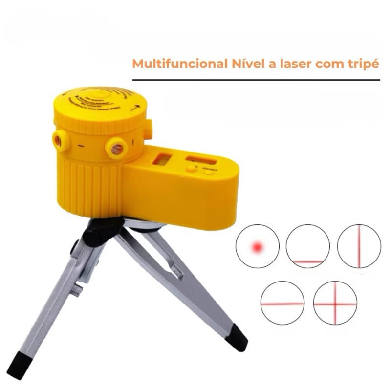 Nível Laser Giratório 360º Com Tripé Nivelador Multifuncional Profissional Piso Teto 5 Modos-envio rapido