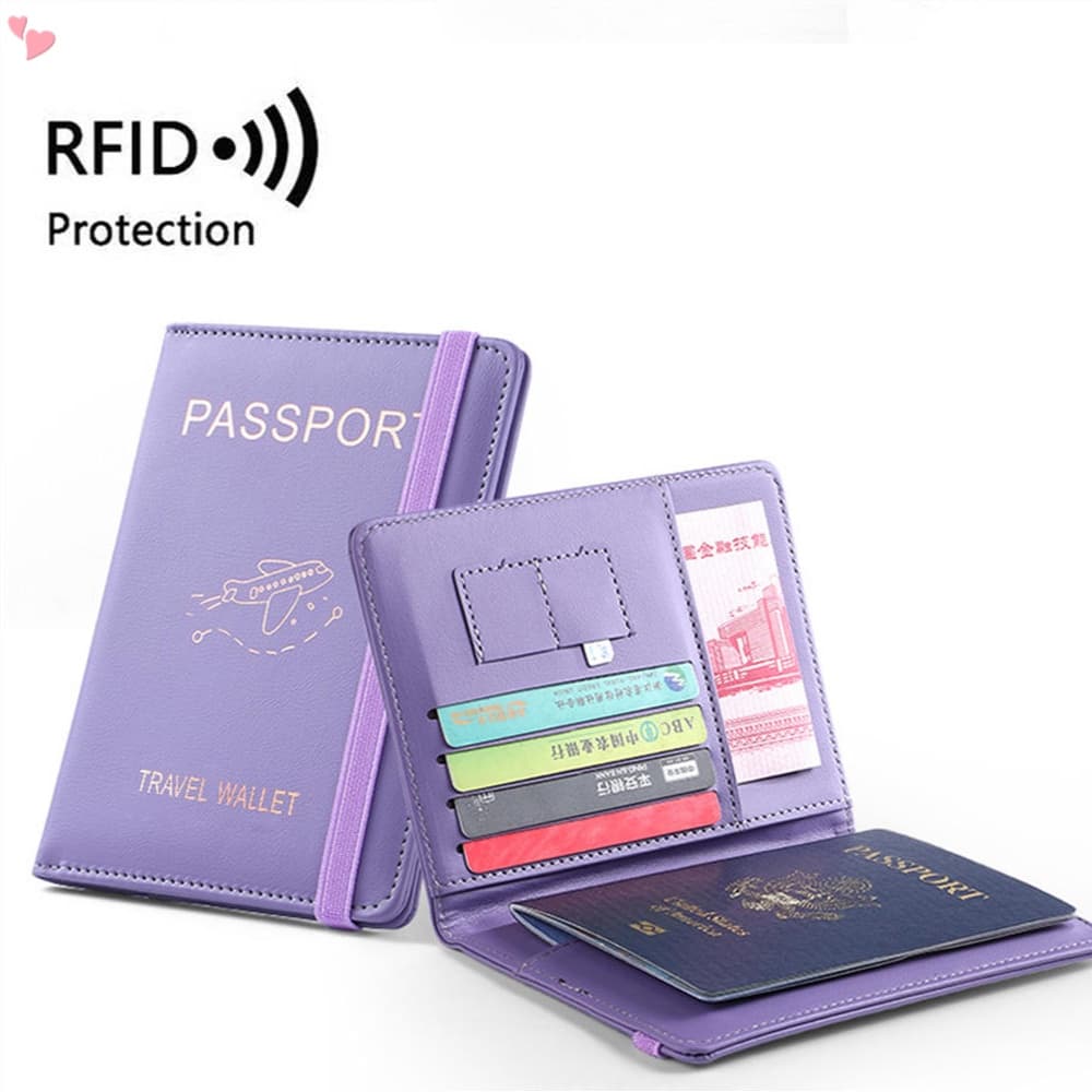 Capa Do Passaporte RFID Multi-Função À Prova D'água Carteira De Identidade D'água Porta Documentos Comerciais Acessório De Viagem