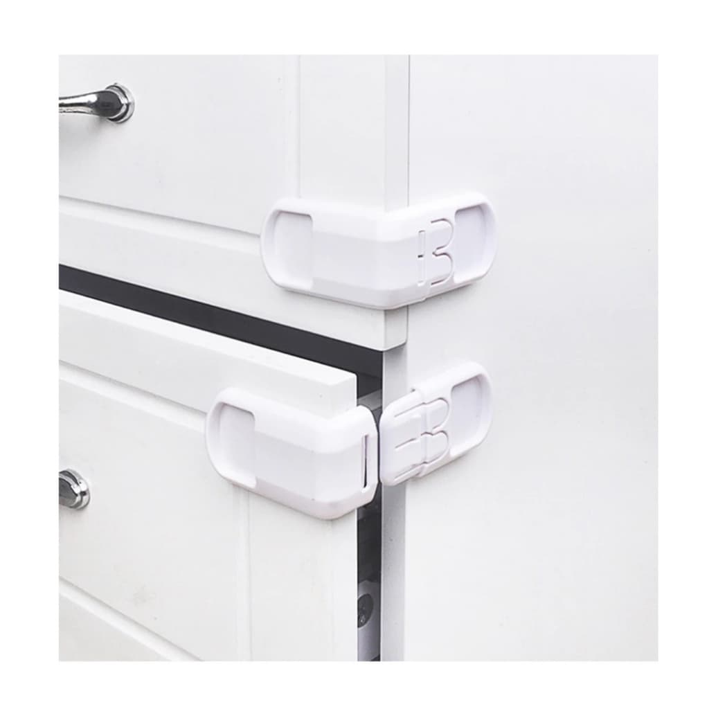 2 Trava Canto De Gaveta E Armario Lateral Fixador Protege Bebe Criança 2 Unidades