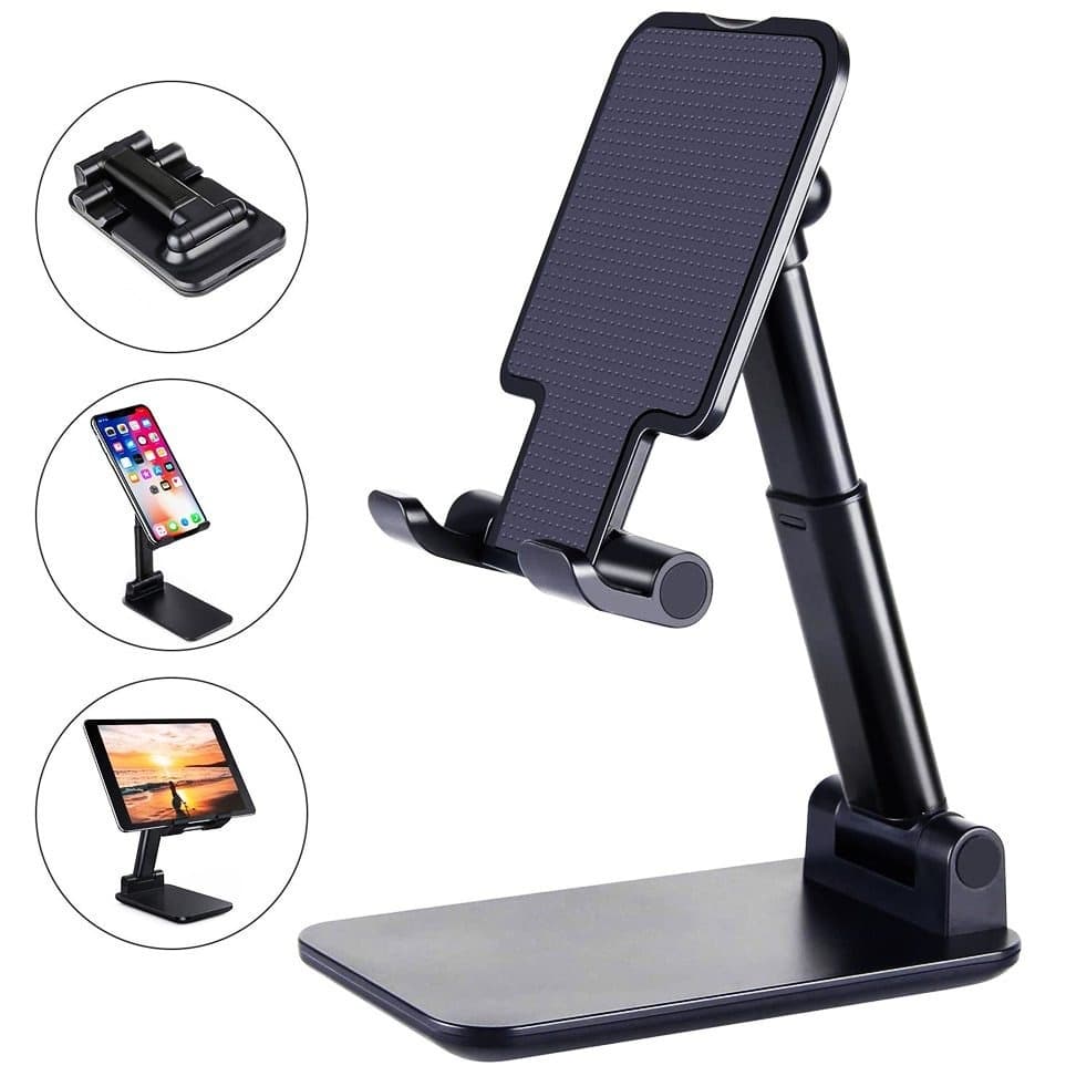suporte Ergonômico dobravel Portátil Celular/tablet - Ajustável Mesa/SUPORTE