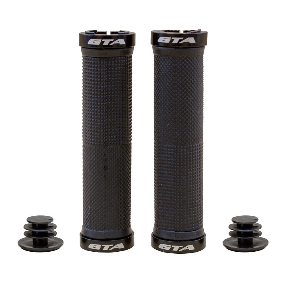 Manopla Punho Com Trava 130mm Gta Preta Para Bicicleta