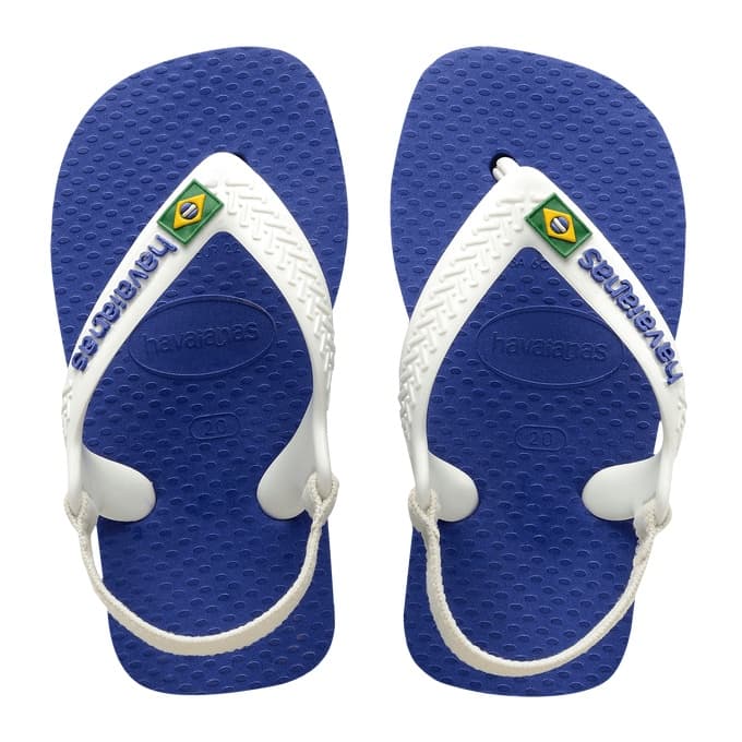 Chinelo Havaianas Infantil Baby Brasil Logo Infantil com Elástico