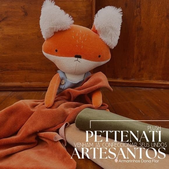 Plush Pettenati 50cm X1,60m tecido Aveludado Qualidade Premium