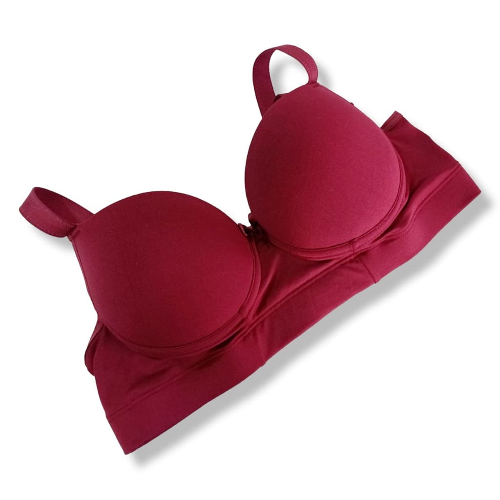 Sutiã liso com bojo reforçado Sutien sustenção e conforto