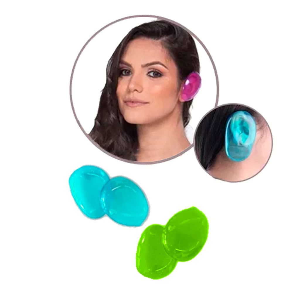 Par Protetor De Orelha Silicone - Tintura E Calor - Santa Clara