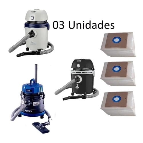 Pacote C/3 Sacos De Aspirador Pó Arno Ar12 Agua E Pó Ref: 1152
