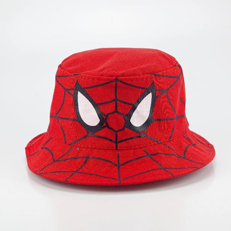 Bucket Infantil Chapéu De Praia Menino Criança Verão Proteger Do Sol Personagem Homem Aranha