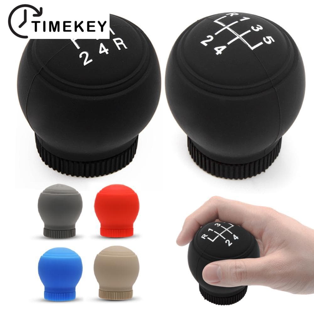 Universal Round 5/6 Speed Silicone Carro Caixa De Para Colarinhos De Mudança De Marcha Alavanca Acessórios De Decoração