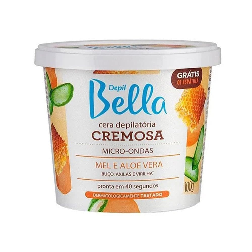 Cera Depilatória Depil Bella Mel E Aloe Vera 100g