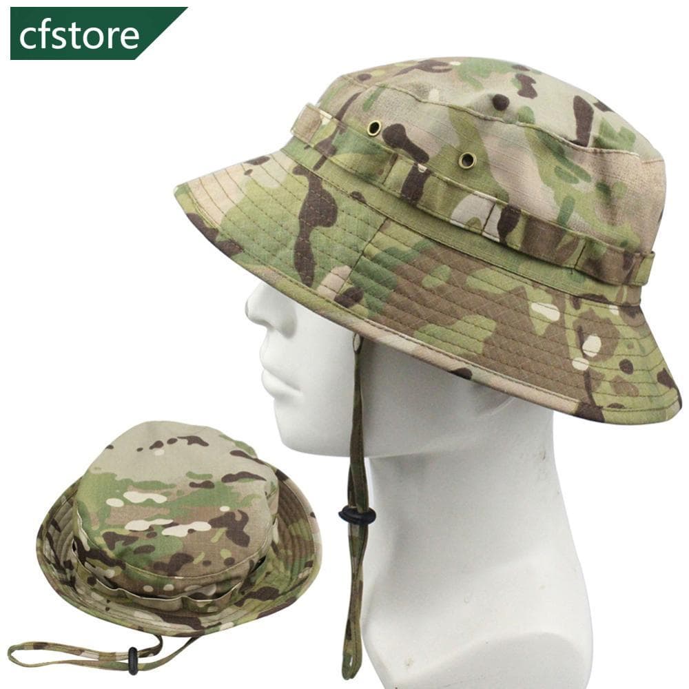 Homens Mulheres Caminhadas Ao Ar Livre Bonés De Escalada Moda Chapéus Planos Camuflagem Chapéu Boonie Summer Bucket Hat