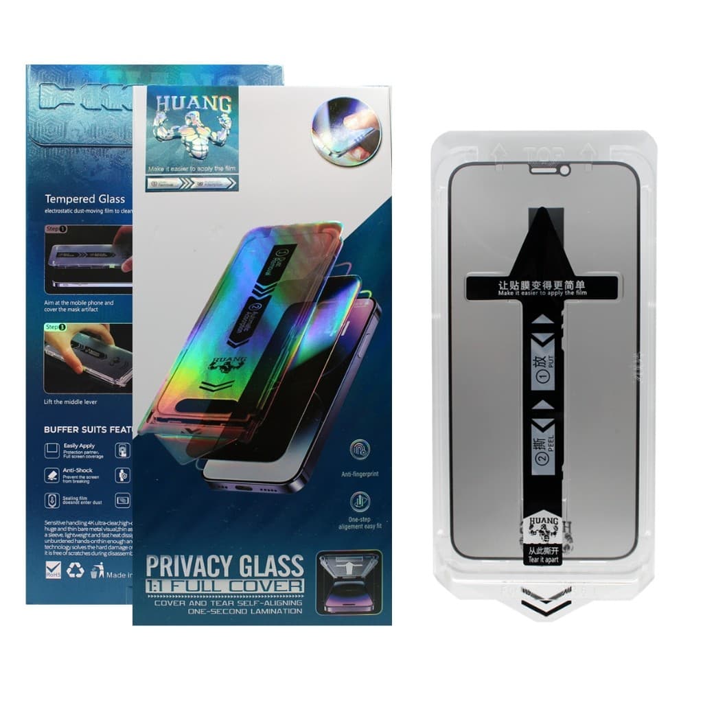 kit 4pcs 2pcs 1pcs  Película Premium Huang Magic Box Full Cover Privativa iPhone 1716 15 14 13 12 11