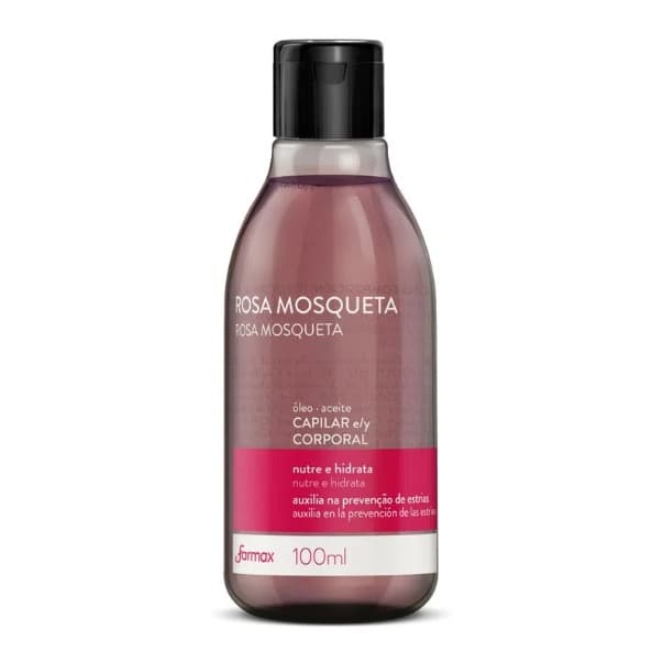 Óleo De Rosa Mosqueta Capilar E Corporal Farmax 100ml
