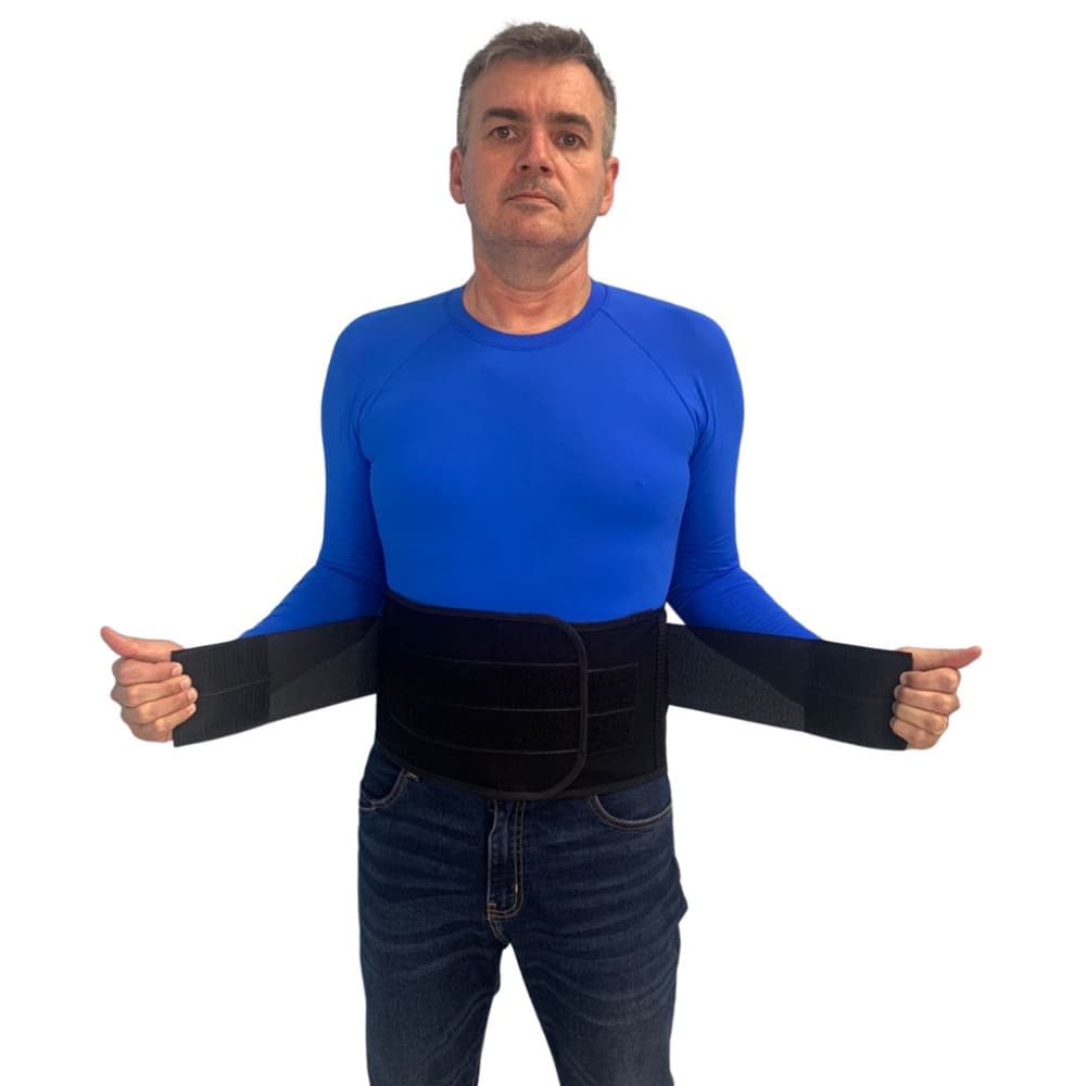 Cinto Abdominal Coluna Lombar C/hastes Flexíveis AR-600 Super Confortável ARADESC