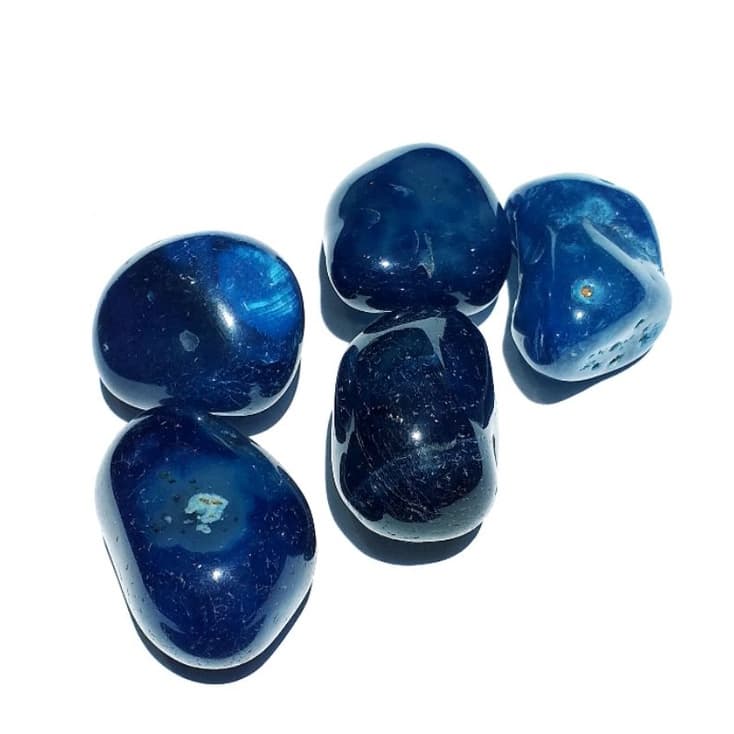 Pedra Ágata Azul Natural - Pedra Da Amizade Energia Espiritual