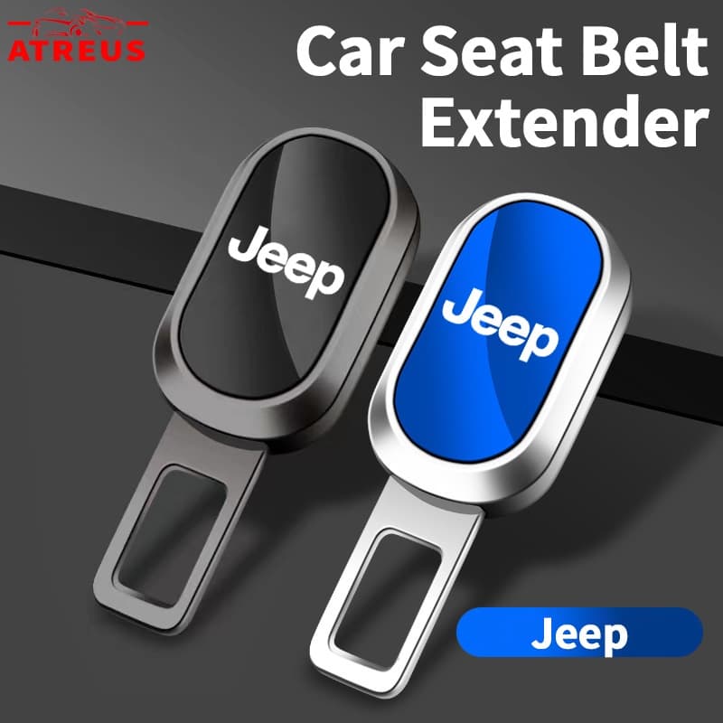 Jeep Extensão Do Cinto De Segurança Carro Jipe Fivela Ajustável Para Eletrodeposição Extensor Grampo A Bússola Renegade 2023 Willys Wrangler jk Grand Cherokee