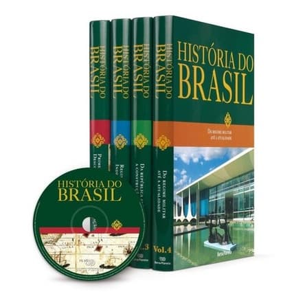 Coleção História Do Brasil Barsa 4 Livros e CD Interativo (Novo, Lacrado)