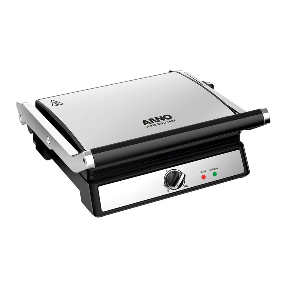 Grill Sanduicheira Elétrico Arno GGRA Inox - 110V