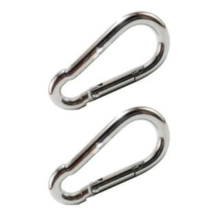 2 Unidades Mosquetão 8cm Suporta 230kg Academia Profissional