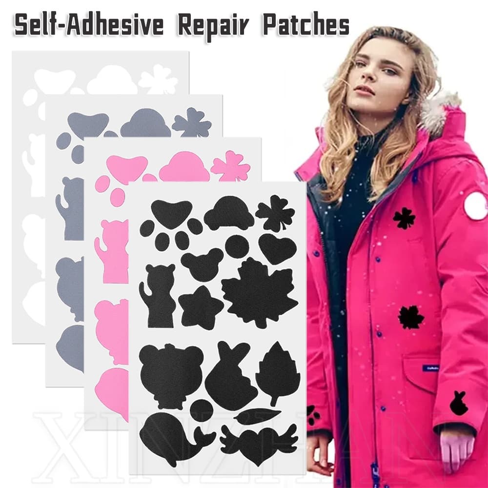 Adesivos Para Reparo De Panos-Furos De Revestimento-Tecido De Costura De Roupas-Autocolantes Com Padrão De Desenho Animado