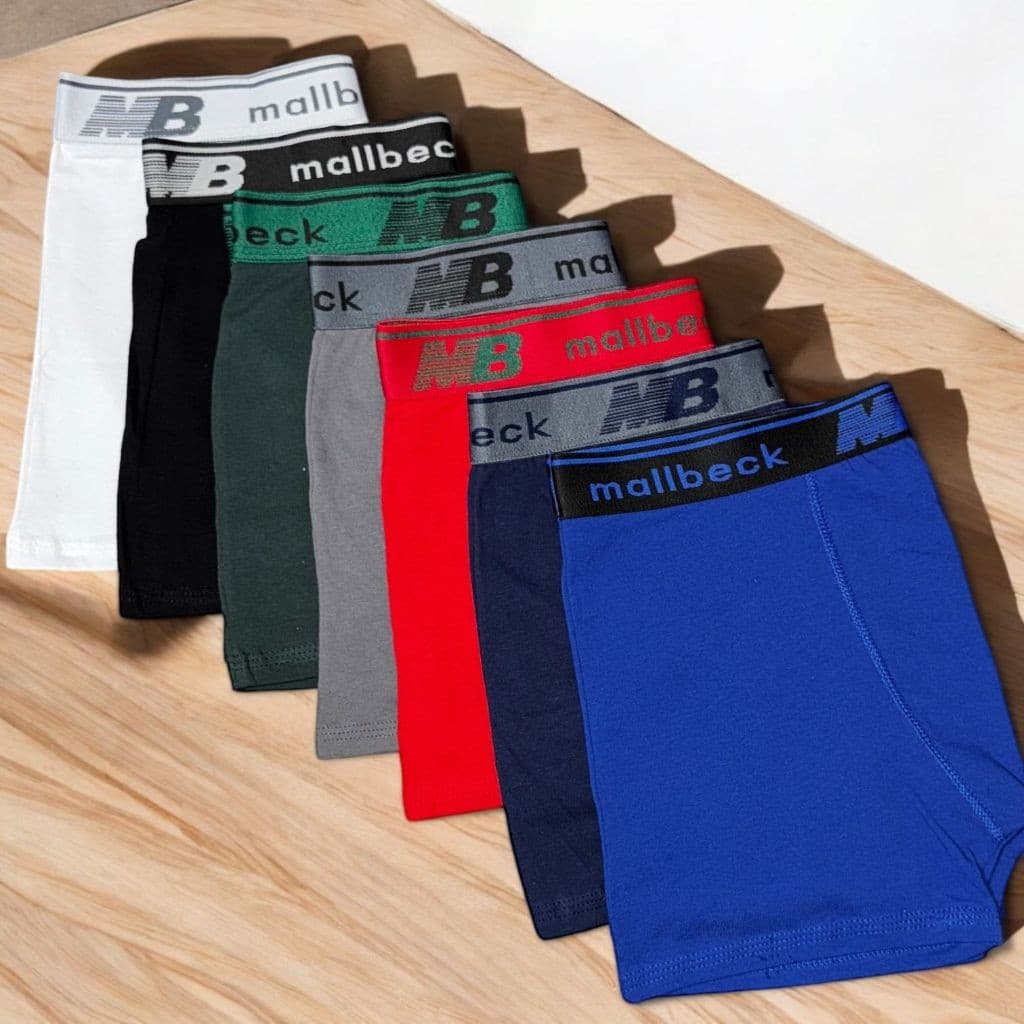 Kit Cuecas Boxer de ALGODÃO Masculina Box Adulto Cueca Coton Premium